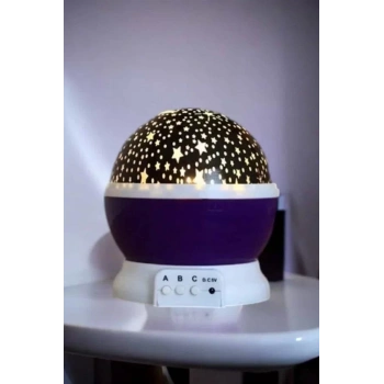 Nevamel® Yıldızlı Gökyüzü Projeksiyon Gece Lambası Hareketli Işık Şovu