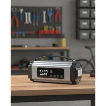 Nevamel® Yolda Kalmaya Son Dijital Ekranlı Akü Takviye ve Hava Kompresörü Çok Fonksiyonlu Acil Güç Ünitesi