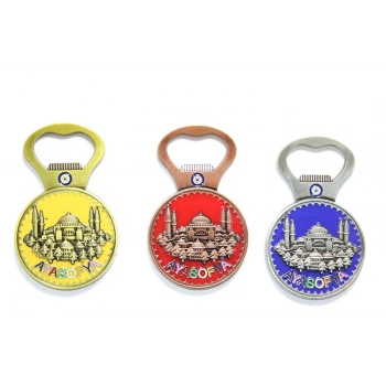 Nevamel Yöresel Ayasofya Magnet Ve Açacak Yuvarlak Tasarım