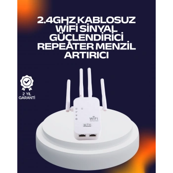 Nevamel Yüksek Hızlı Parazit Önleyici WiFi Repeater Router