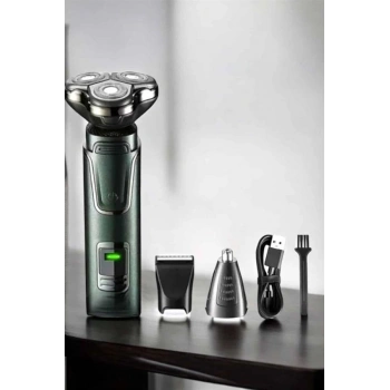 Nevamel Yüksek Performanslı 3 Başlıklı Profesyonel Tıraş Makinesi