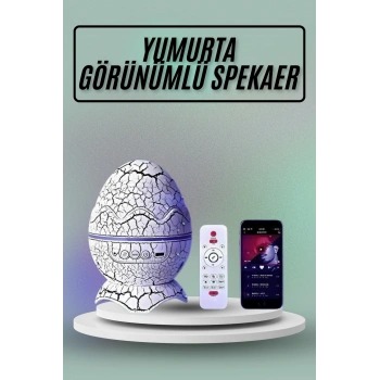 Nevamel Yumurta Görünümlü Masa ve Gece Lambası Renk Değiştirebilen Projektör