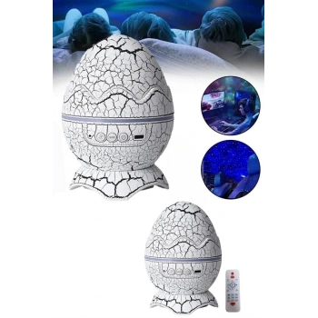 Nevamel Yumurta Görünümlü Masa ve Gece Lambası Renk Değiştirebilen Projektör