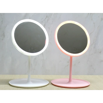 Nevamel Yuvarlak Ledli Makyaj Aynası