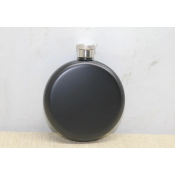 Nevamel Yuvarlak Tekli Matara Siyah