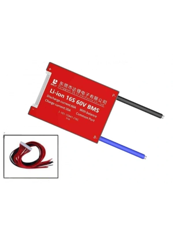 Daly Bms 16S 60A 60V Li-on Balanslı Ortak Port
