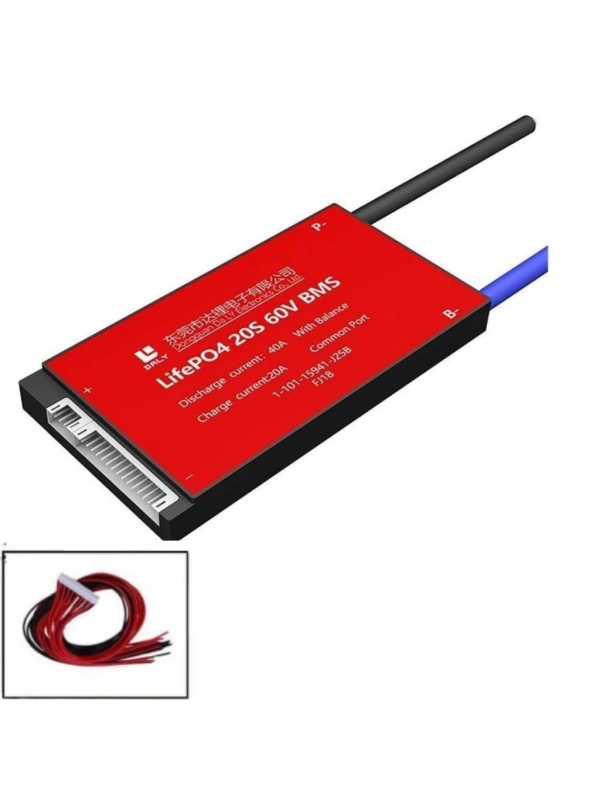 Daly Bms 20S 40A 60V LifePO4 Balanslı Ortak Port