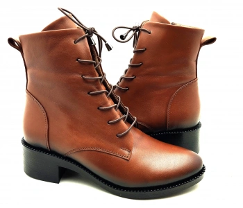 9050 AYMODA DERİ SİVRİ KALIP KLASİK RAHAT BOT