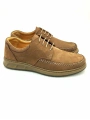 3844 % 100 DERİ ORTOPEDİK RAHAT BAĞCIKLI SARAÇLI ERKEK AYAKKABISI