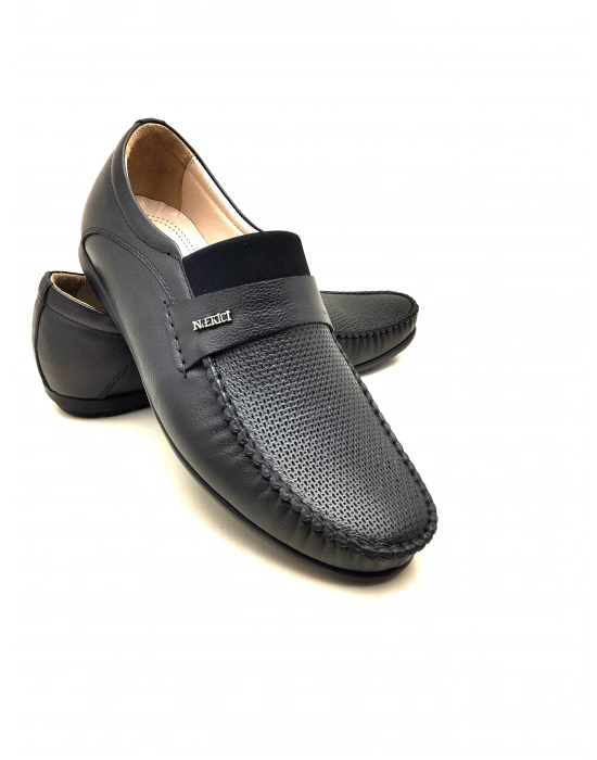 054 NUH EKİCİ SOFTLASTİKLİ DERİ ANATOMİK ERKEK BABET AYAKKABI