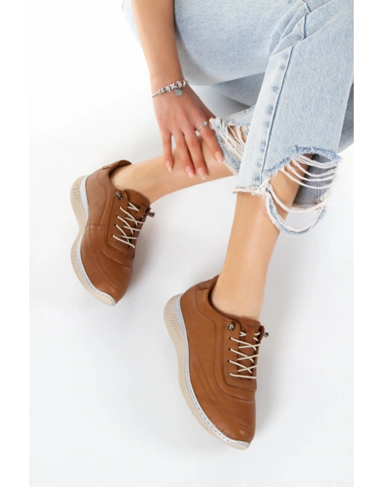 1115 VEFAZEN DERİ BAYAN KONFORT GÜNLÜK SPOR AYAKKABI