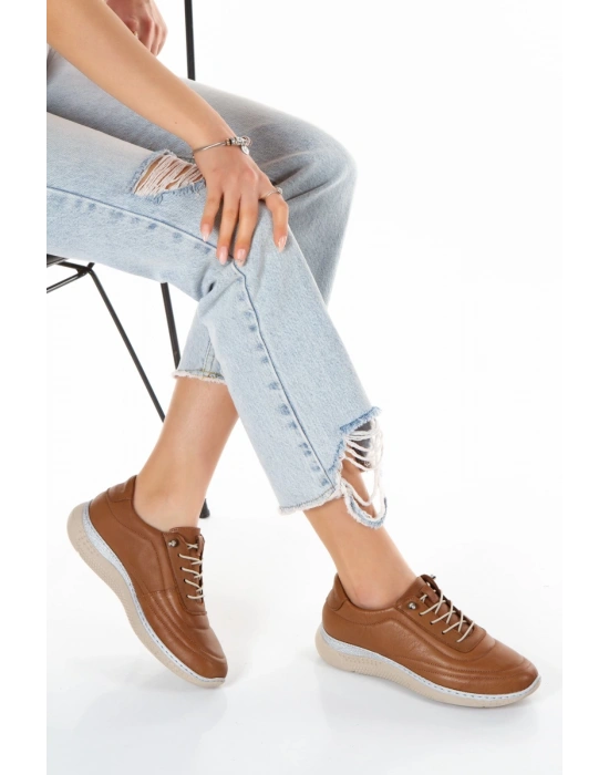 1115 VEFAZEN DERİ BAYAN KONFORT GÜNLÜK SPOR AYAKKABI