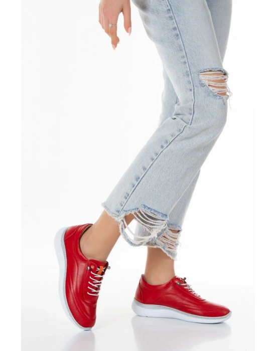 1115 VEFAZEN DERİ BAYAN KONFORT SPOR GÜNLÜK AYAKKABI