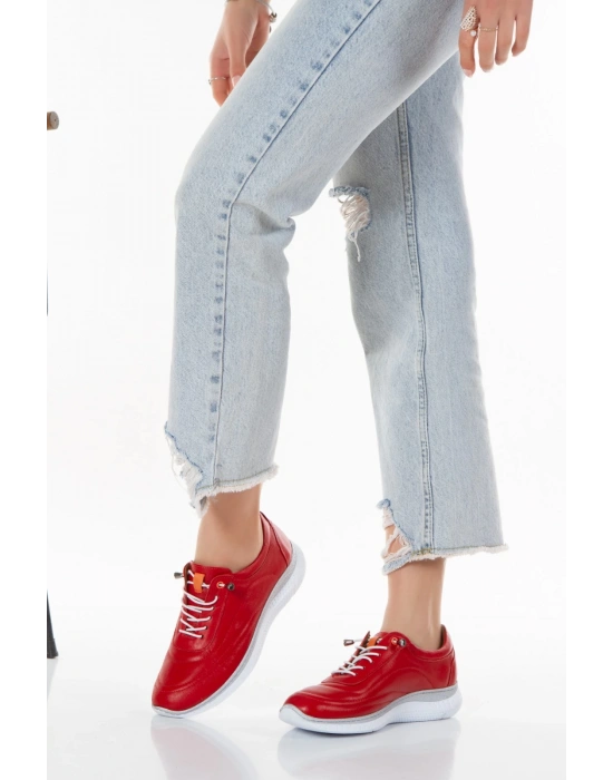 1115 VEFAZEN DERİ BAYAN KONFORT SPOR GÜNLÜK AYAKKABI