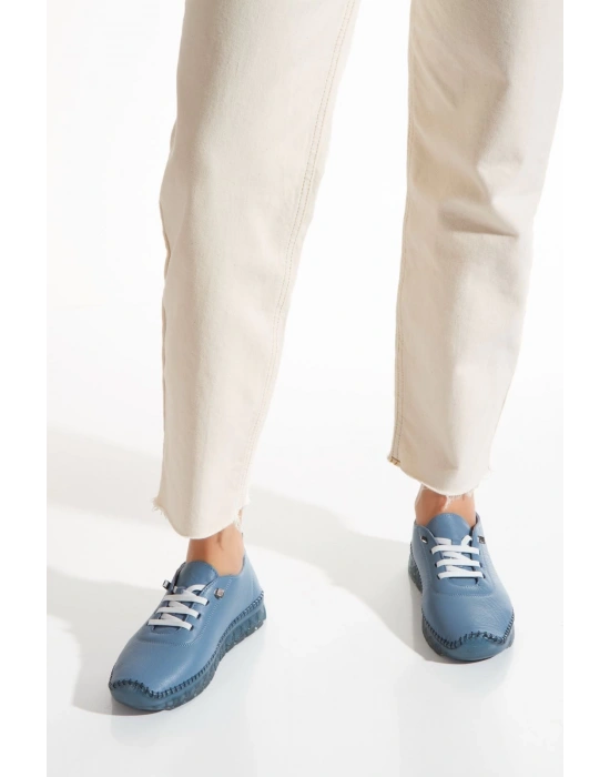 1701 VEFAZEN HAKİKİ DERİ SOFT ANATOMİK ŞEFFAF TABANLI KADIN AYAKKABISI