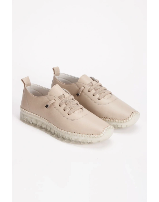 1701 VEFAZEN HAKİKİ DERİ SOFT ANATOMİK ŞEFFAF TABANLI KADIN AYAKKABISI