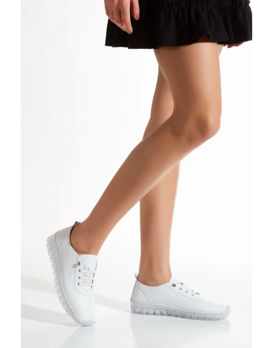 1701 VEFAZEN HAKİKİ DERİ SOFT ANATOMİK ŞEFFAF TABANLI KADIN AYAKKABISI