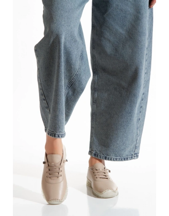 1701 VEFAZEN HAKİKİ DERİ SOFT ANATOMİK ŞEFFAF TABANLI KADIN AYAKKABISI