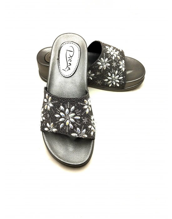 20028 PİENN YÜKSEK TABANLI TAŞLI KADIN TERLİĞİ