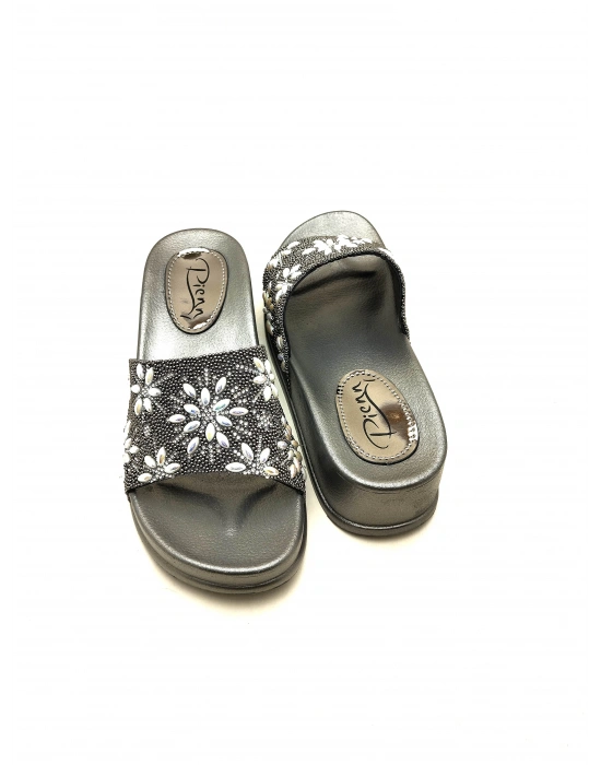 20028 PİENN YÜKSEK TABANLI TAŞLI KADIN TERLİĞİ