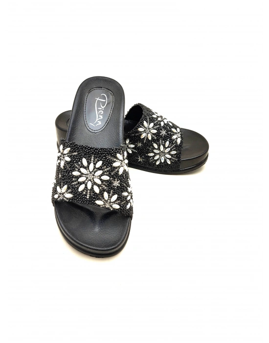 20028 PİENN YÜKSEK TABANLI TAŞLI KADIN TERLİĞİ