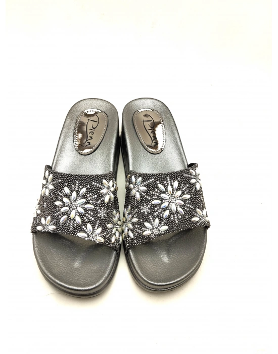 20028 PİENN YÜKSEK TABANLI TAŞLI KADIN TERLİĞİ