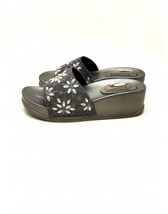 20028 PİENN YÜKSEK TABANLI TAŞLI KADIN TERLİĞİ