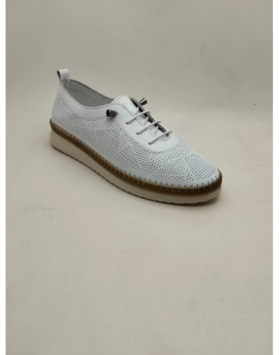 310 AYMODA DERİ BAYAN ANATOMİK GÜNLÜK SPOR AYAKKABI