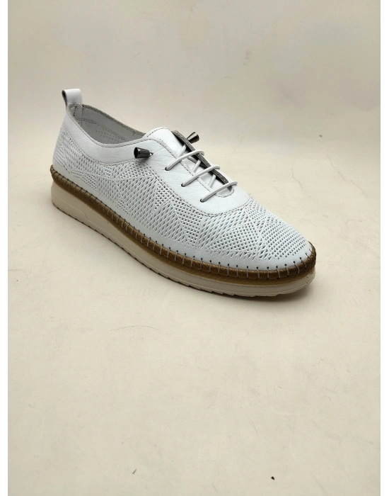 310 AYMODA DERİ BAYAN ANATOMİK GÜNLÜK SPOR AYAKKABI