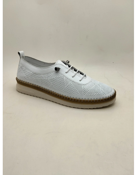 310 AYMODA DERİ BAYAN ANATOMİK GÜNLÜK SPOR AYAKKABI