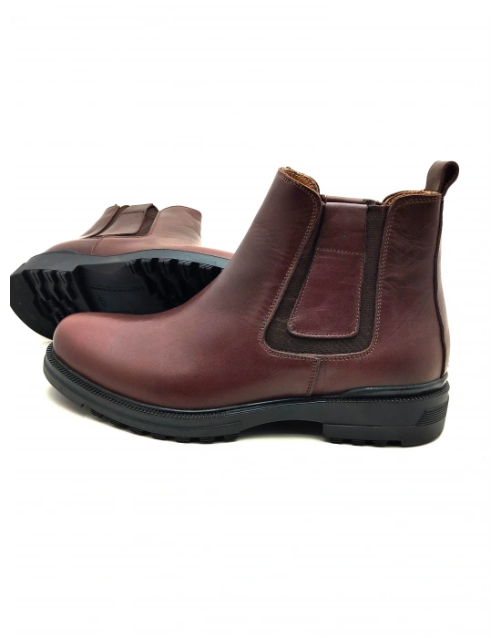 3758 LUİS FİGO ERKEK HAKİKİ DERİ LASTİKLİ KOLAY KULLANIŞLI BOT