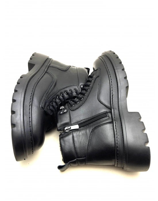 3826 LUİS FİGO DERİ İÇİ MİFLONLU POLİ TABAN BOT