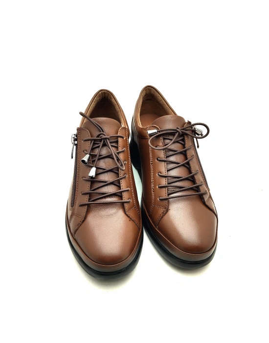 4051 AYMODA HAKİKİ DERİ FERMARLI ANATOMİK ŞIK  AYAKKABI