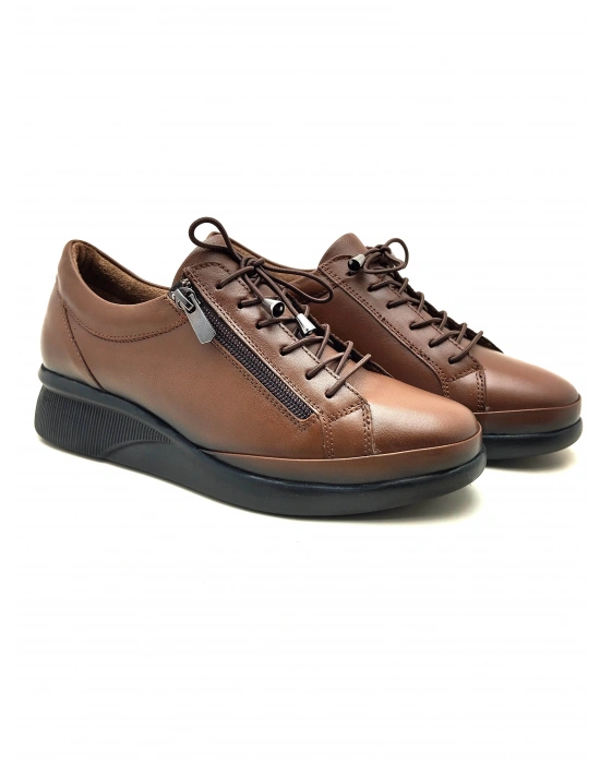 4051 AYMODA HAKİKİ DERİ FERMARLI ANATOMİK ŞIK  AYAKKABI