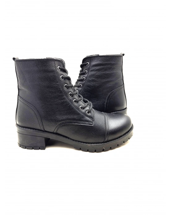 5002 MODA HAKİKİ DERİ KISA FERMARLI BAĞCIKLI KADIN POSTAL BOT