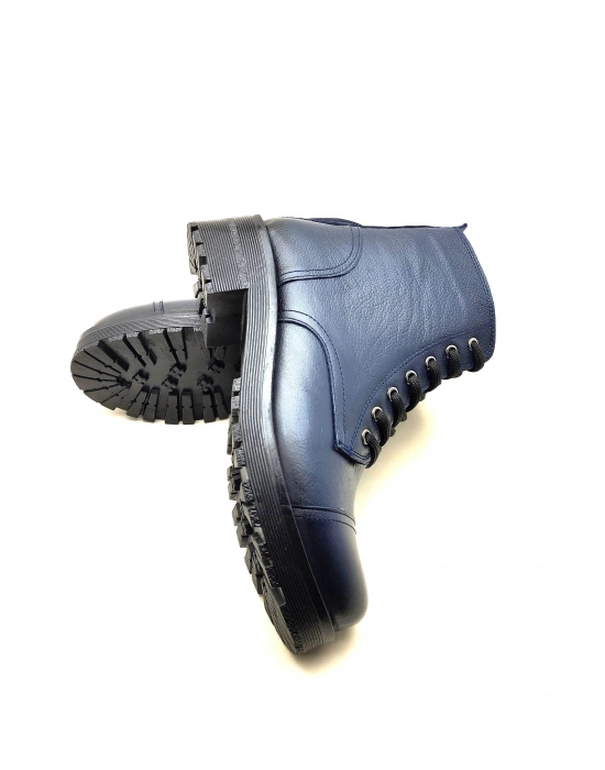 5002 MODA HAKİKİ DERİ KISA FERMARLI BAĞCIKLI KADIN POSTAL BOT