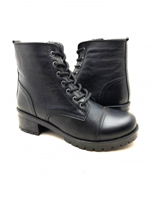 5002 MODA HAKİKİ DERİ KISA FERMARLI BAĞCIKLI KADIN POSTAL BOT