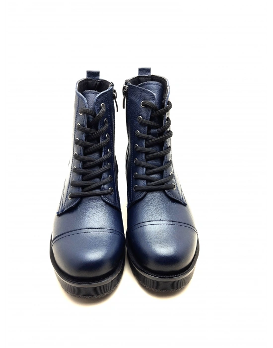 5002 MODA HAKİKİ DERİ KISA FERMARLI BAĞCIKLI KADIN POSTAL BOT