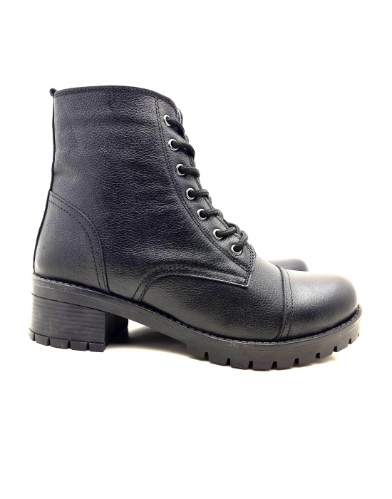 5002 MODA HAKİKİ DERİ KISA FERMARLI BAĞCIKLI KADIN POSTAL BOT