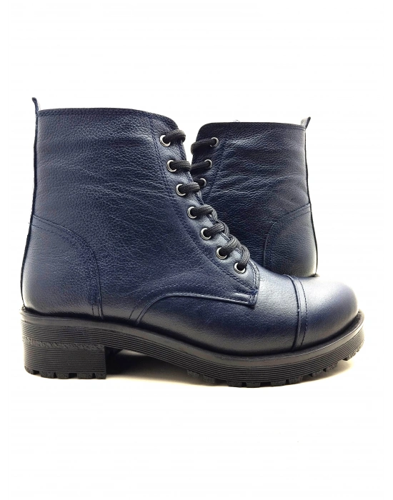 5002 MODA HAKİKİ DERİ KISA FERMARLI BAĞCIKLI KADIN POSTAL BOT