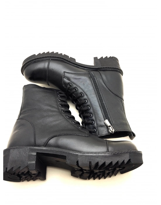 5003 MODA KADIN HAKİKİ DERİ UZUN KONÇLU POSTAL BOT