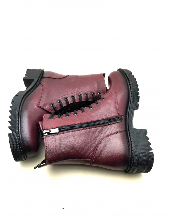 5003 MODA KADIN HAKİKİ DERİ UZUN KONÇLU POSTAL BOT