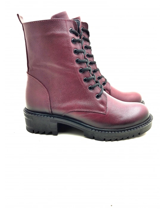 5003 MODA KADIN HAKİKİ DERİ UZUN KONÇLU POSTAL BOT