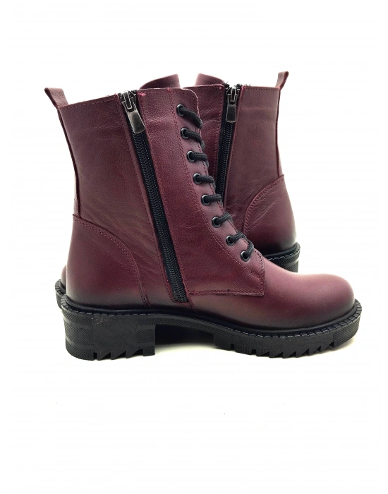 5003 MODA KADIN HAKİKİ DERİ UZUN KONÇLU POSTAL BOT