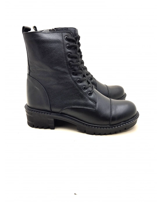 5003 MODA KADIN HAKİKİ DERİ UZUN KONÇLU POSTAL BOT