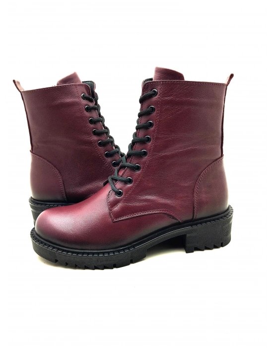 5003 MODA KADIN HAKİKİ DERİ UZUN KONÇLU POSTAL BOT