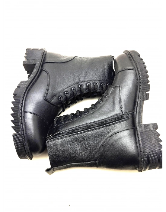 5003 MODA KADIN HAKİKİ DERİ UZUN KONÇLU POSTAL BOT