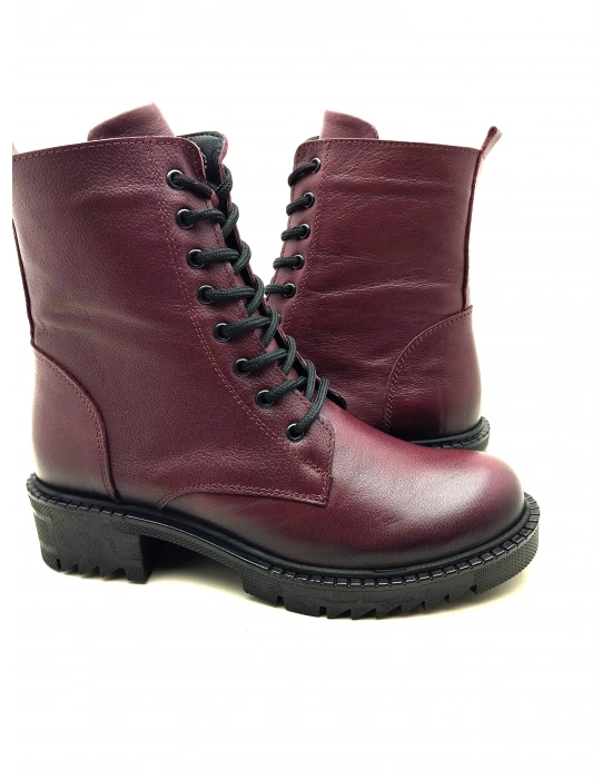 5003 MODA KADIN HAKİKİ DERİ UZUN KONÇLU POSTAL BOT