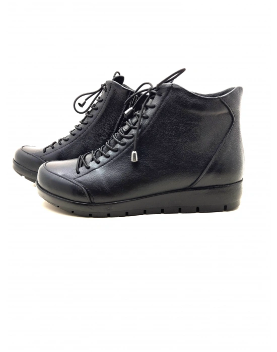 5008 AYMODA LASTİKLİ FERMARLI BAYAN DERİ BOT