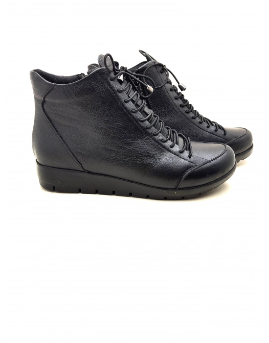 5008 AYMODA LASTİKLİ FERMARLI BAYAN DERİ BOT